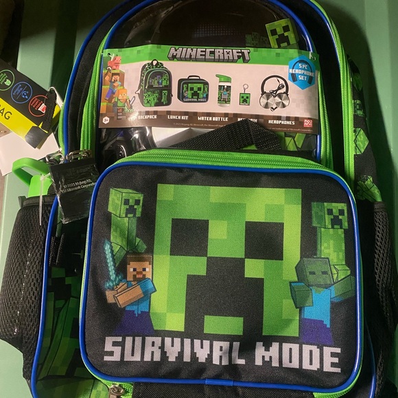 Minecraft Backpack and Lunch Set - Picture 1 of 1